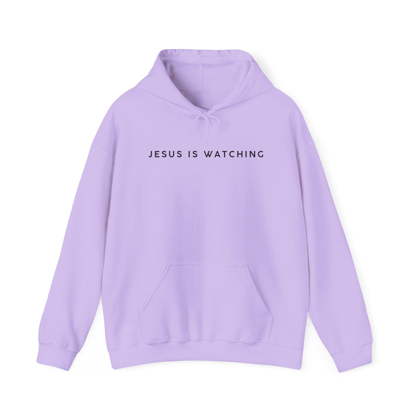 Jesus is Watching Hoodie | Unisex Heavy Blend Sweatshirt, Humorous Christian Apparel, Religious Gift, Casual Wear, Unique Streetwear