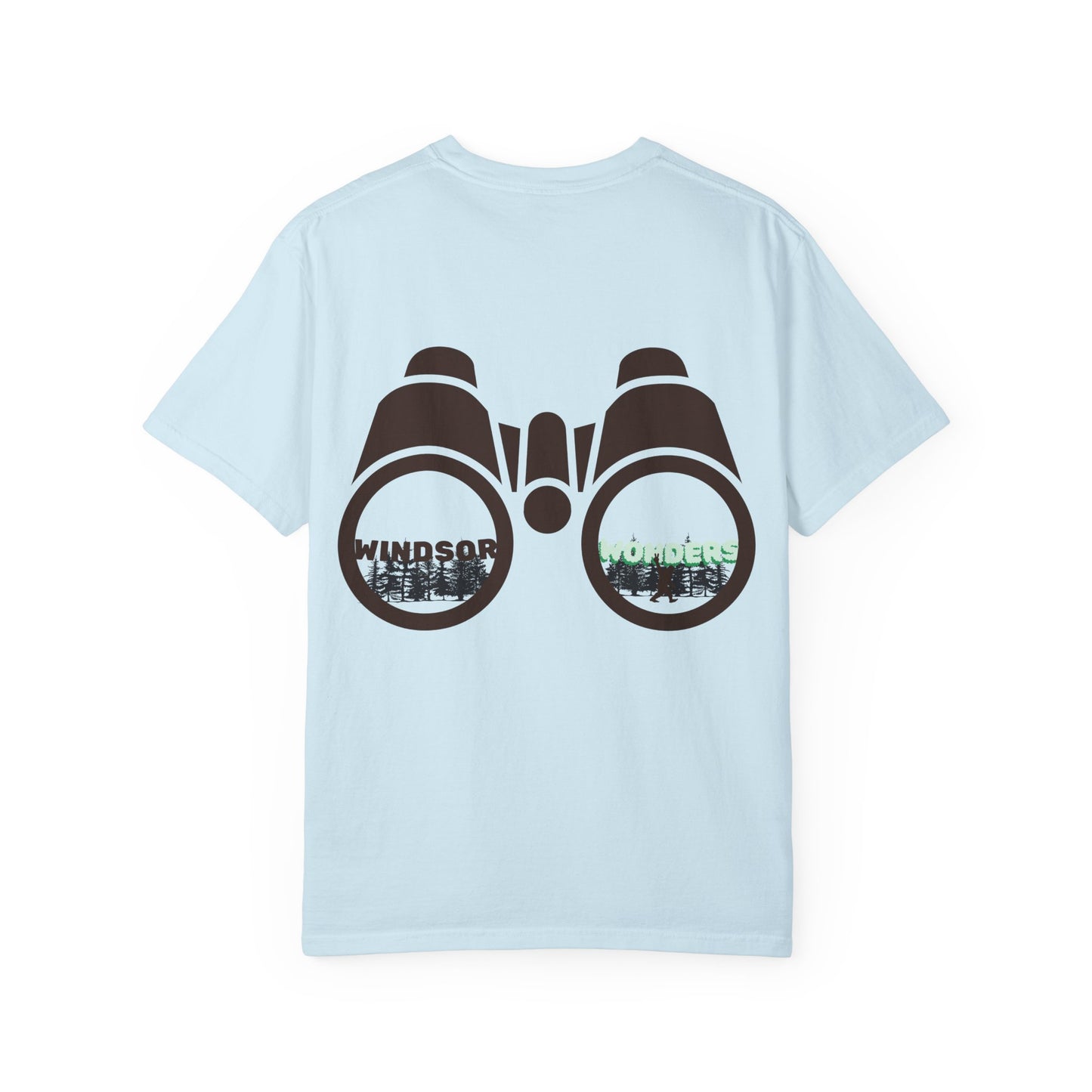 Unisex Windsor Wonders Back Binoculars T-Shirt, Nature Lover Gift, Outdoor Adventure Tee, Gift for Her, Hiking Shirt, Summer Casual Wear