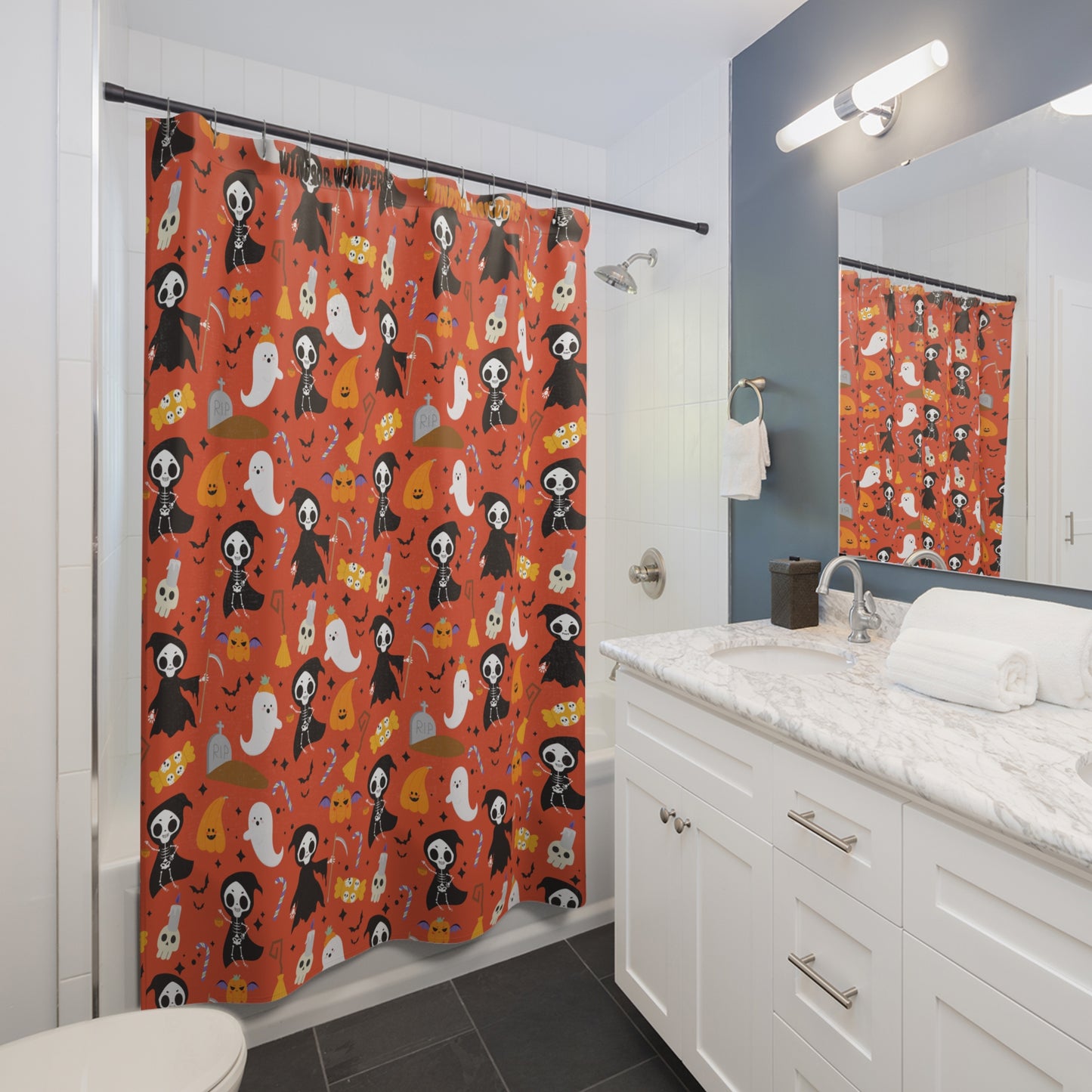 Windsor Wonders Reaper Halloween Shower Curtain