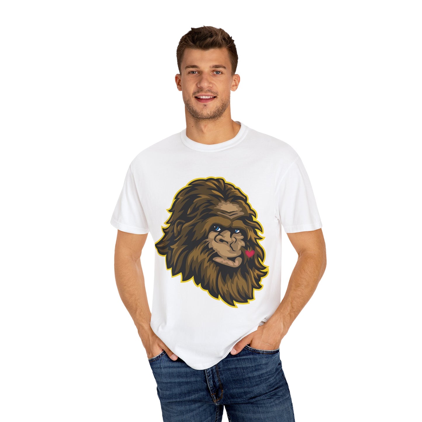 Sasquatch Kisses T-Shirt, Unisex Graphic Tee, Wild Animal Shirt, Nature Lover Gift, Unique Casual Wear, Funny Big Foot T-Shirt