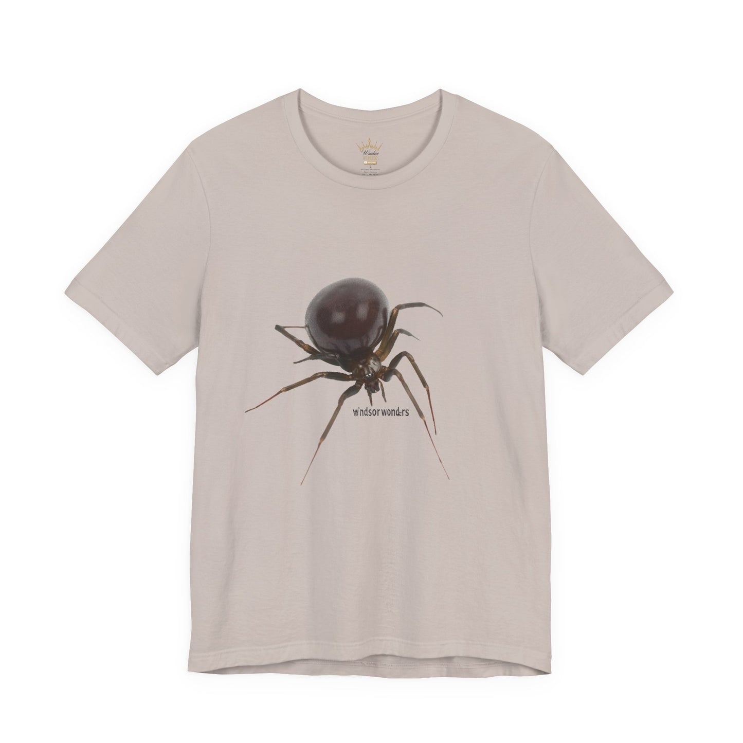 False Widow Spider Tee, Unisex Short Sleeve Shirt, Cool Graphic Tee, Halloween Shirt, Nature Lover Gift, Unique Insect T-Shirt