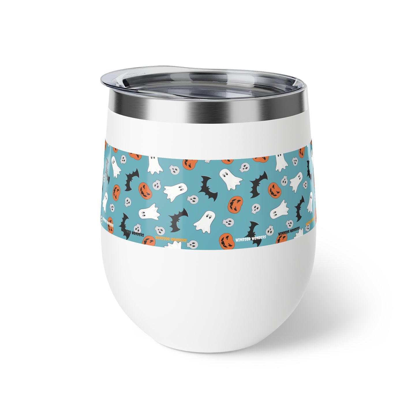 Windsor Wonders Blue Halloween Copper Vacuum Insulated Cup, 12oz