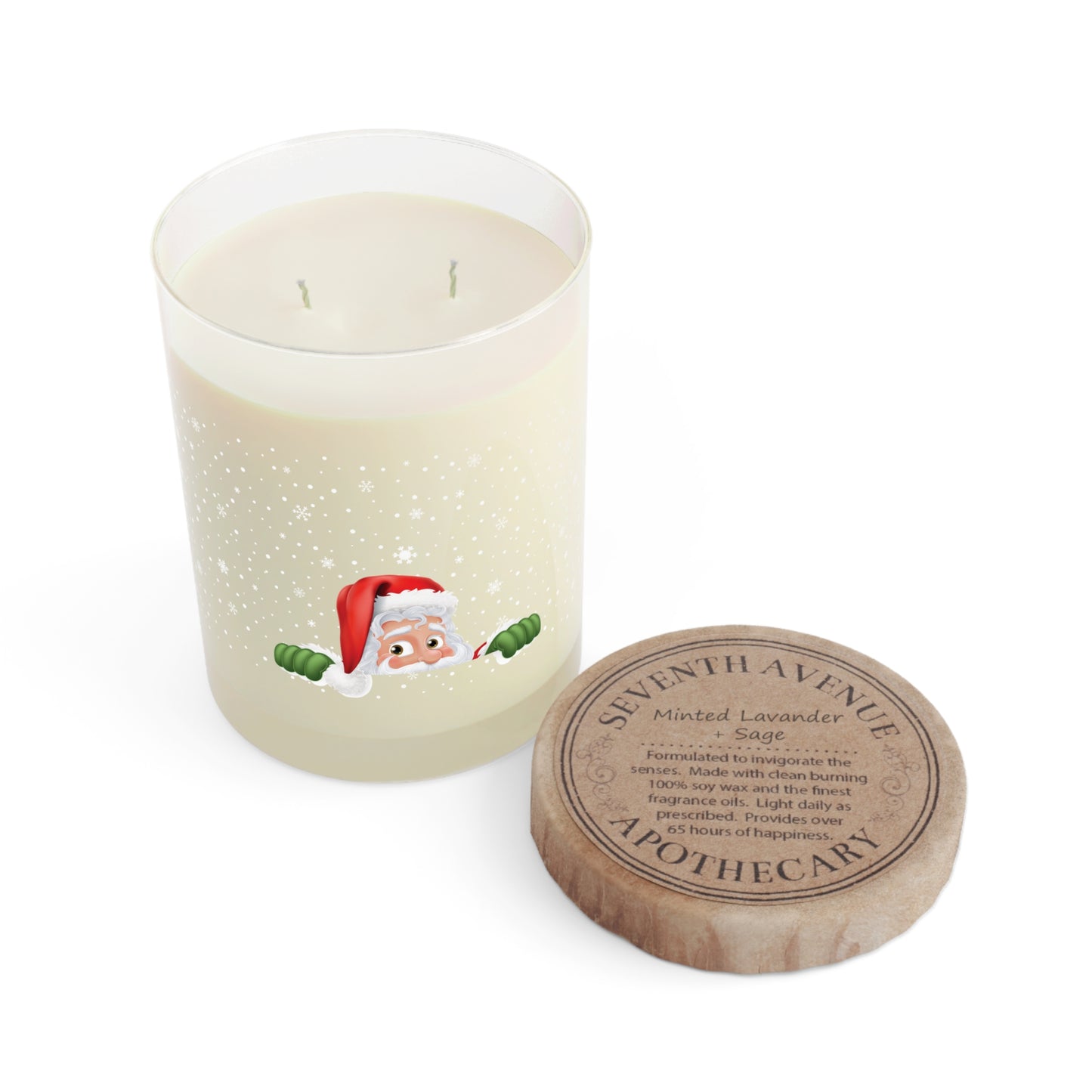 Santa Wrap - Scented Candle - Full Glass, 11oz