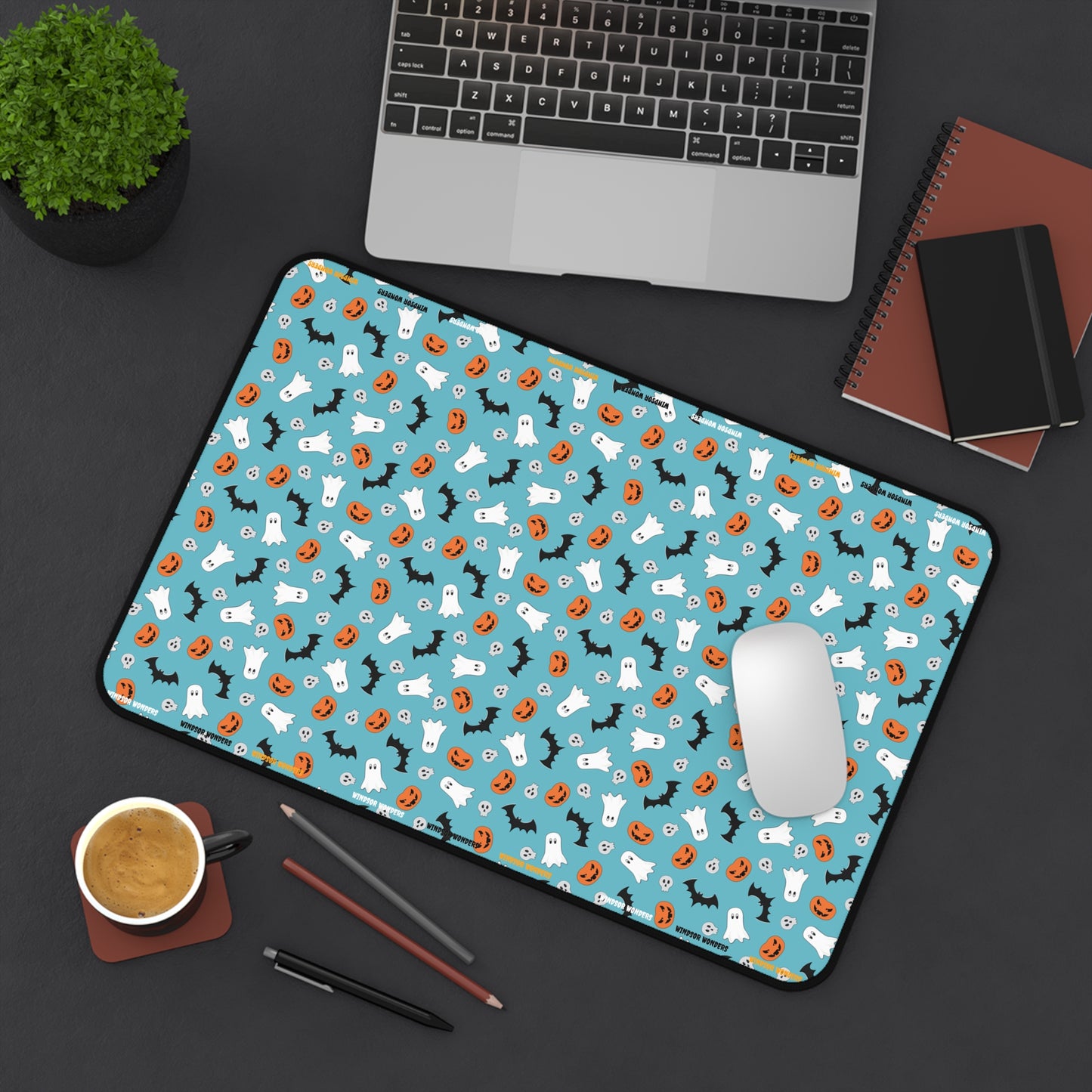 Windsor Wonders Blue Halloween Desk Mat