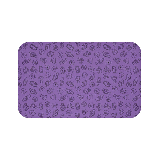 Windsor Wonders Light Purple Halloween Candy Bath Mat