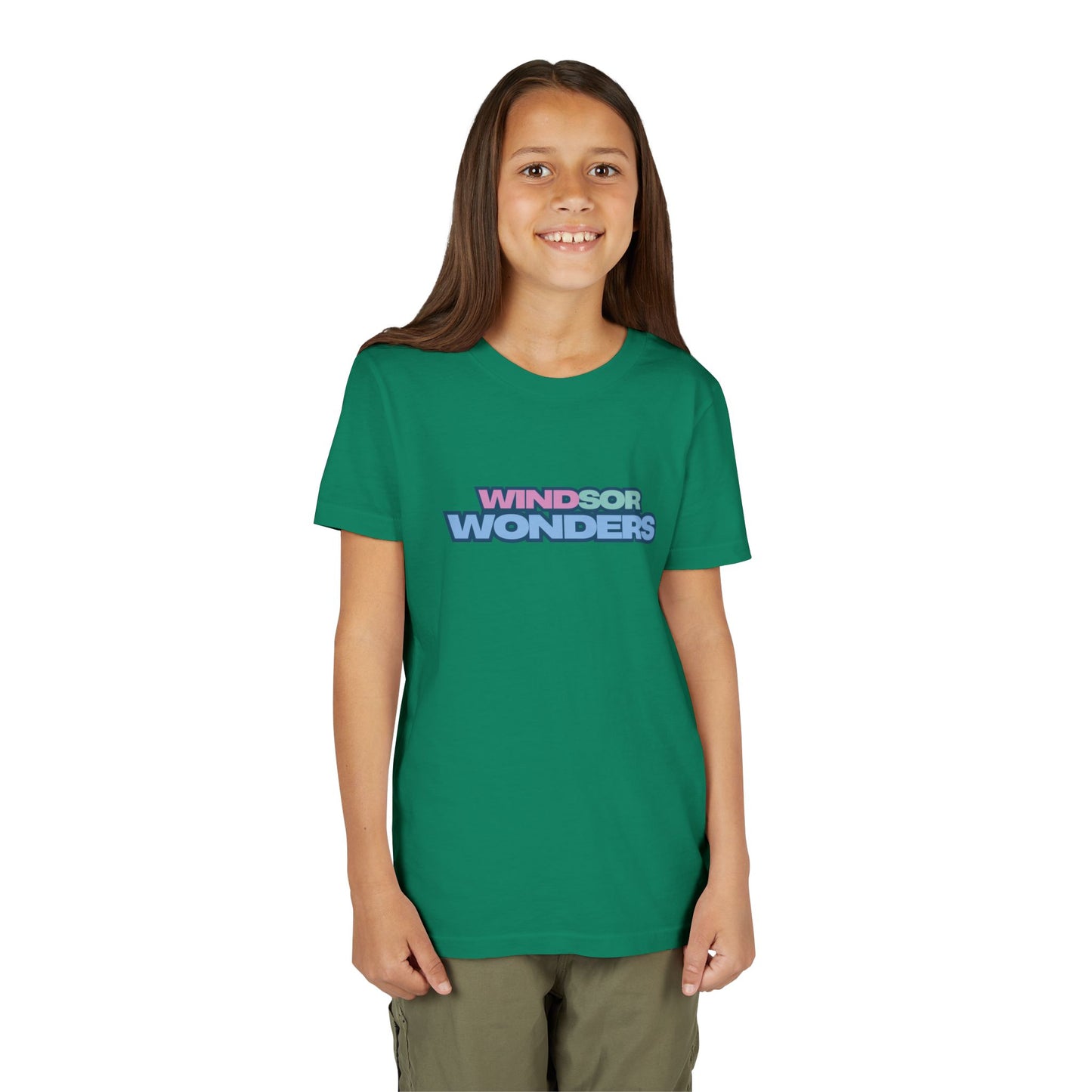 Windsor Wonders Youth Short Sleeve Tee - 'Windsor Wonders' Graphic T-Shirt, Fun Summer Wear, Gift for Kids, Adventure Apparel, Family Outing