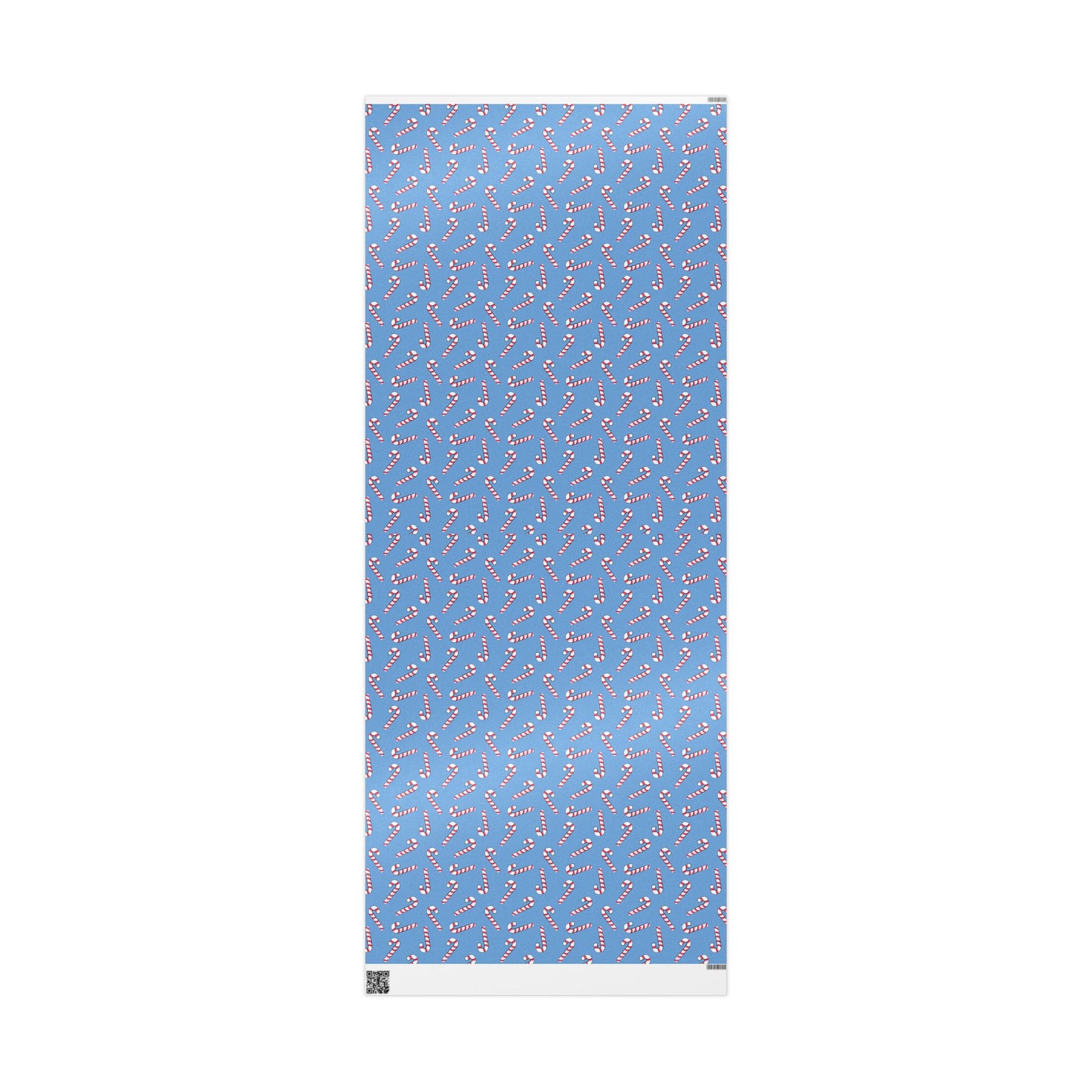 Light Blue Candy Cane Wrapping Papers