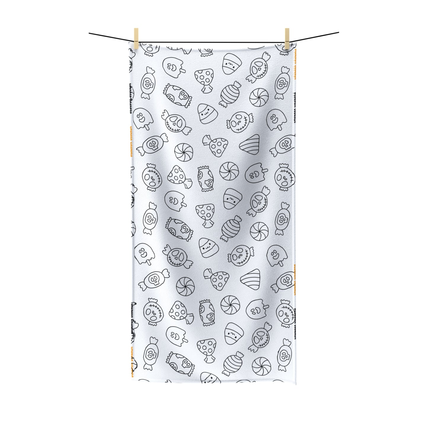 Windsor Wonders White Halloween Candy Polycotton Towel
