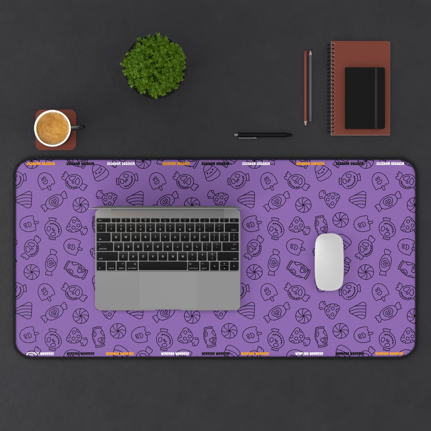 Windsor Wonders Light Purple Halloween Candy Desk Mat