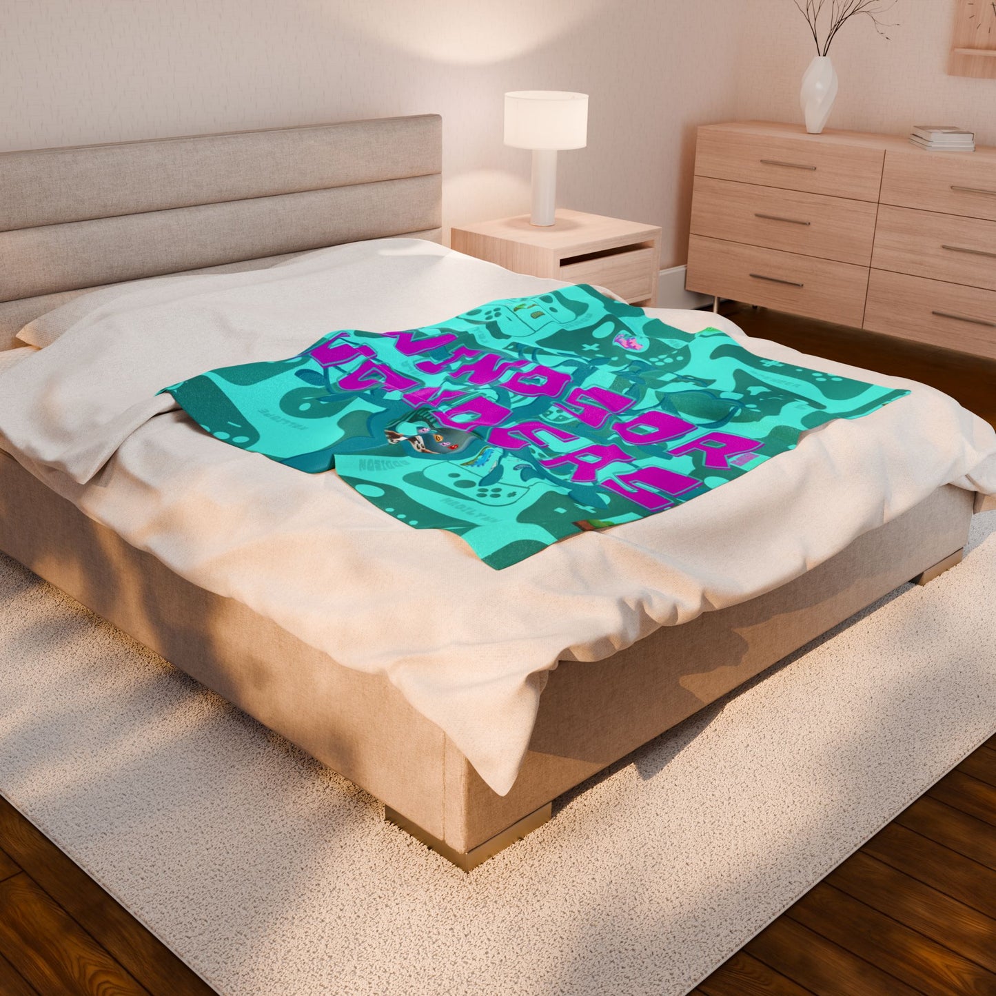 Gaming Velveteen Plush Blanket - Ultra Soft Throw