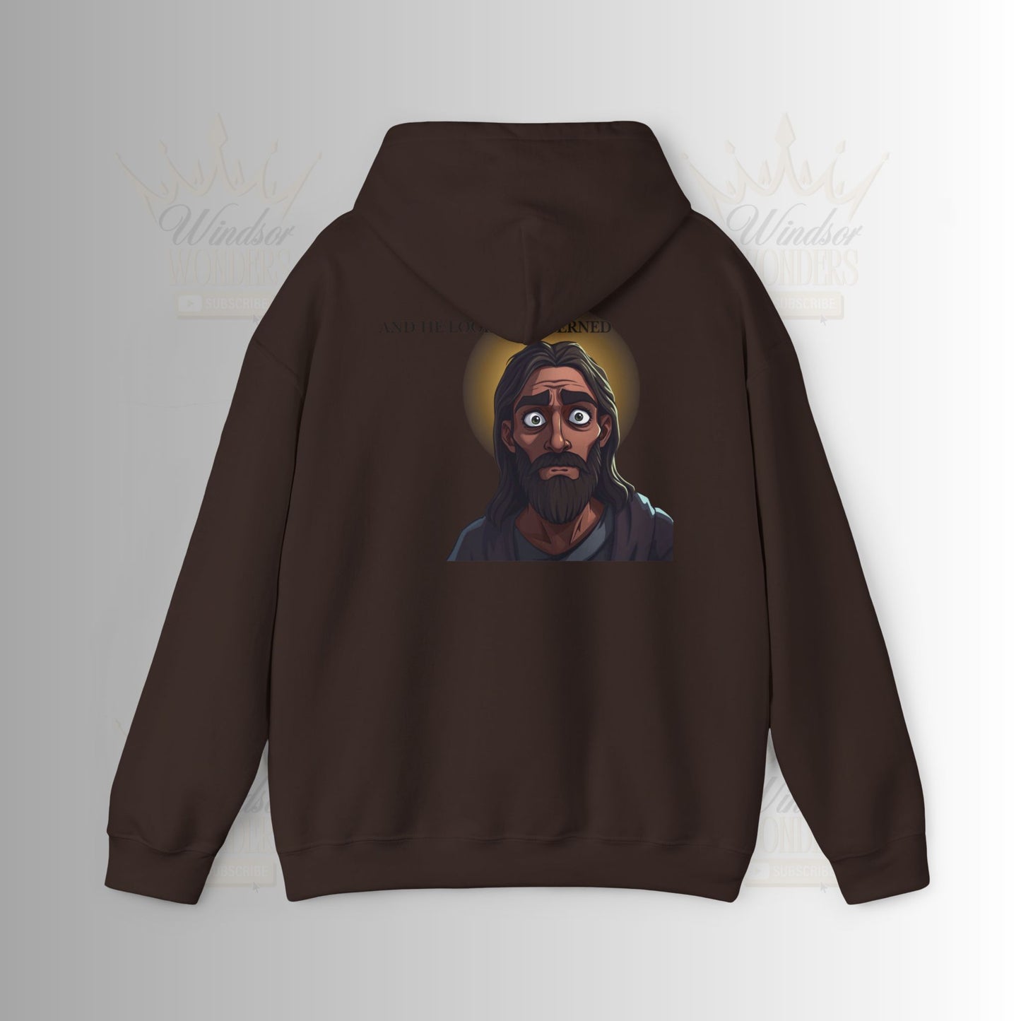 Jesus is Watching Hoodie | Unisex Heavy Blend Sweatshirt, Humorous Christian Apparel, Religious Gift, Casual Wear, Unique Streetwear