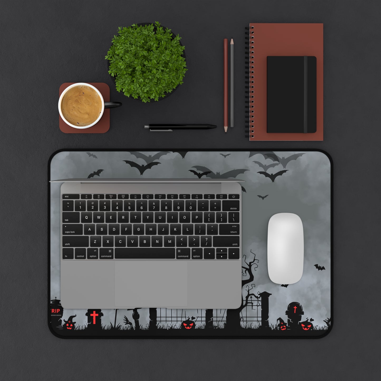 Windsor Wonders Dark Grey Graveyard Desk Mat