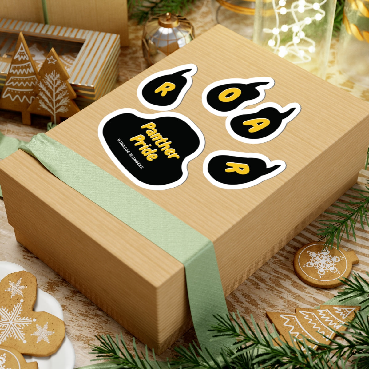 Panther Pride Kiss-Cut Stickers | Roar Stickers for Animal Lovers, School Spirit, Laptop Decals, Scrapbooking, Gift Ideas