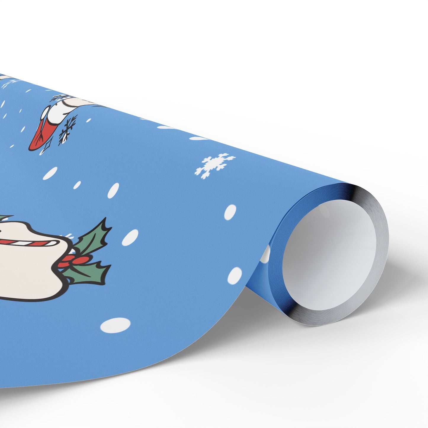 Festive Spirits Wrapping Papers Light Blue