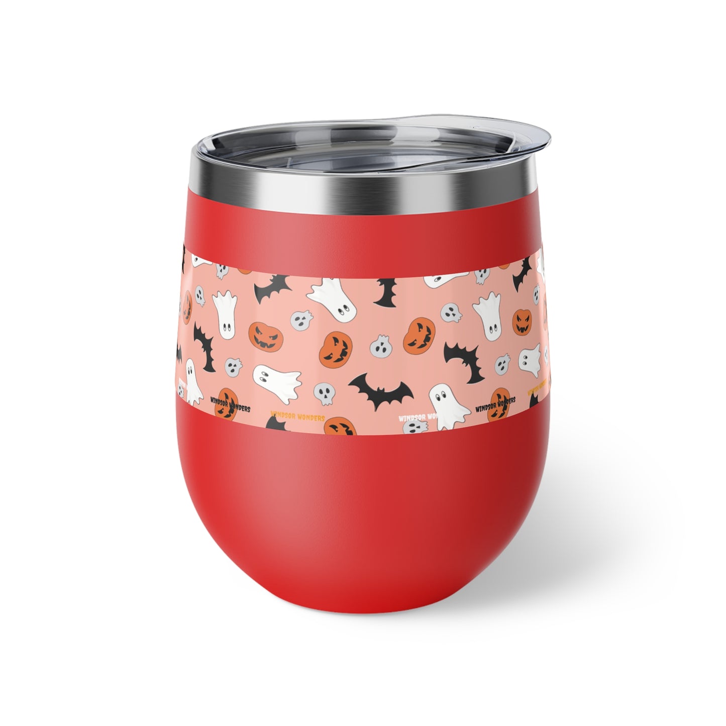 Windsor Wonders Orange Halloween Copper Vacuum Insulated Cup, 12oz