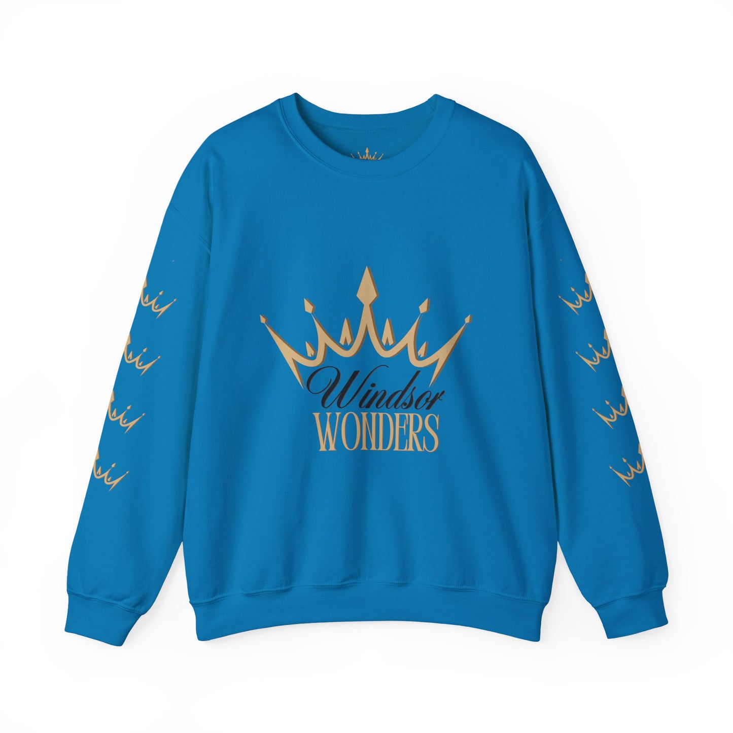 Windsor Wonders Crown Sweatshirt, Cozy Unisex Crewneck for Celebrations, Perfect Gift for Birthdays, Holidays, or Casual Wear