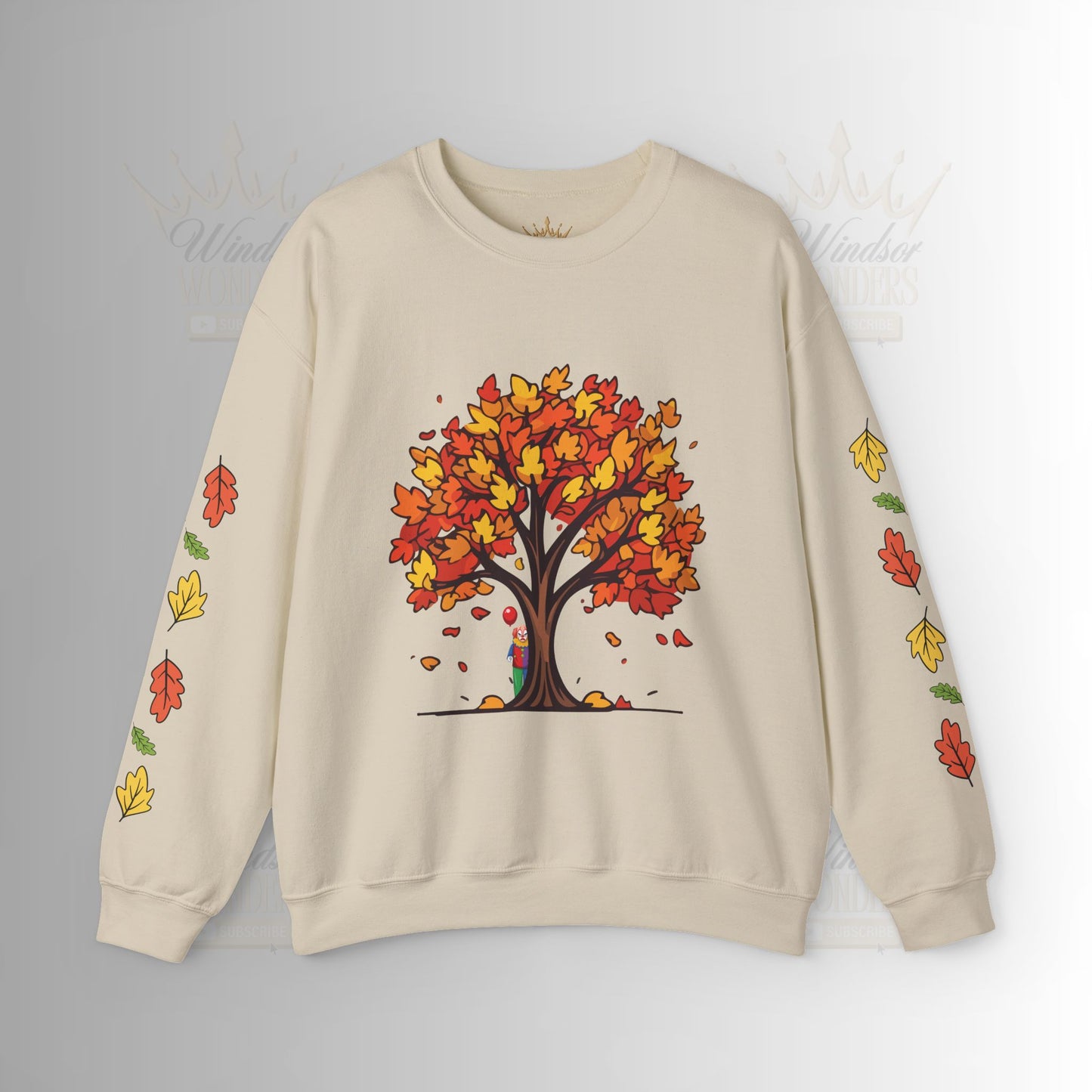 Autumnal Leaves Sweatshirt - Cozy Fall Crewneck for Nature Lovers, Perfect Gift for Thanksgiving, Casual Wear, and Seasonal Celebrations