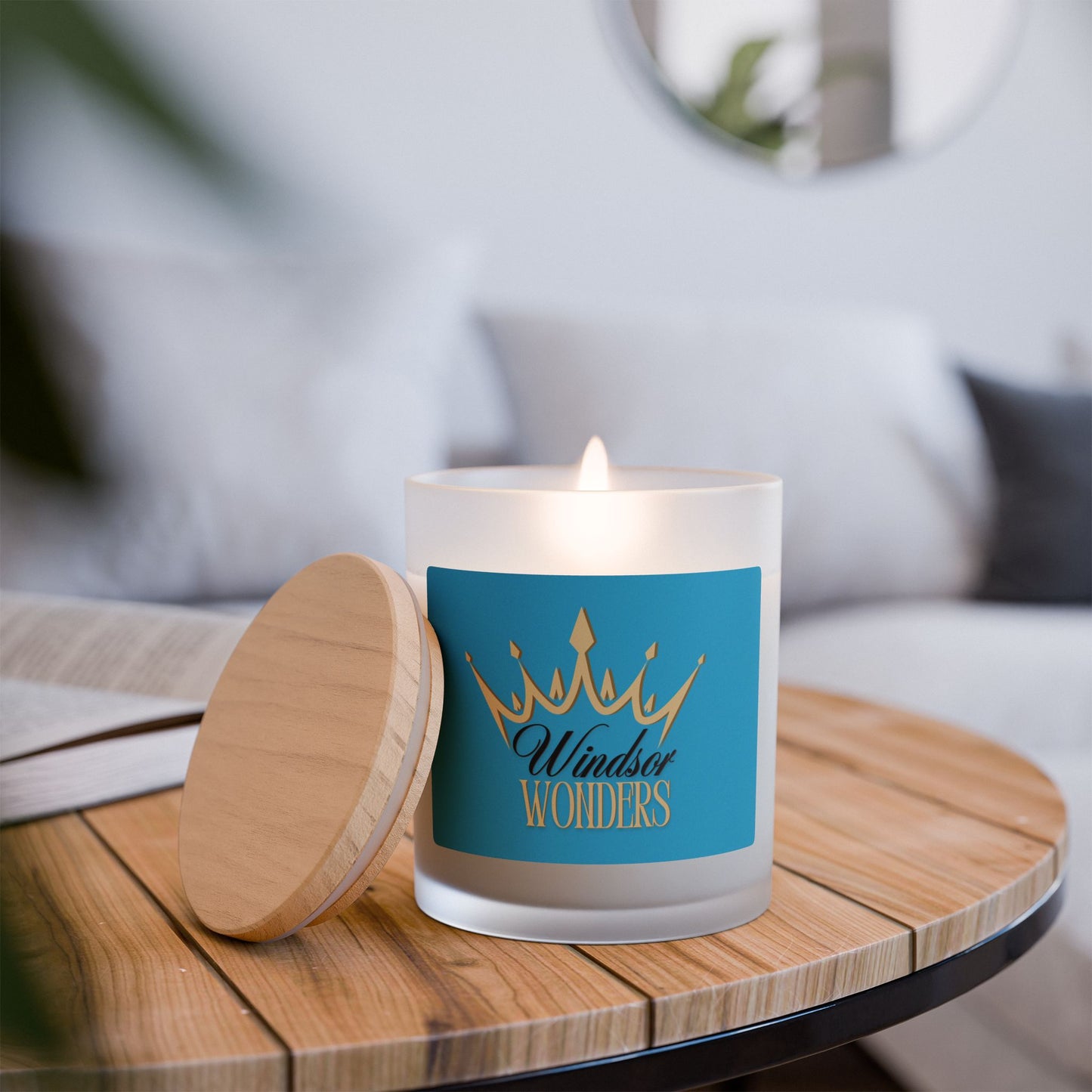 Luxury Candle, Aromatic Decor, Gift for Her, Home Fragrance, Relaxation, Candles for Special Occasions, Windsor Wonders Crown Turquoise