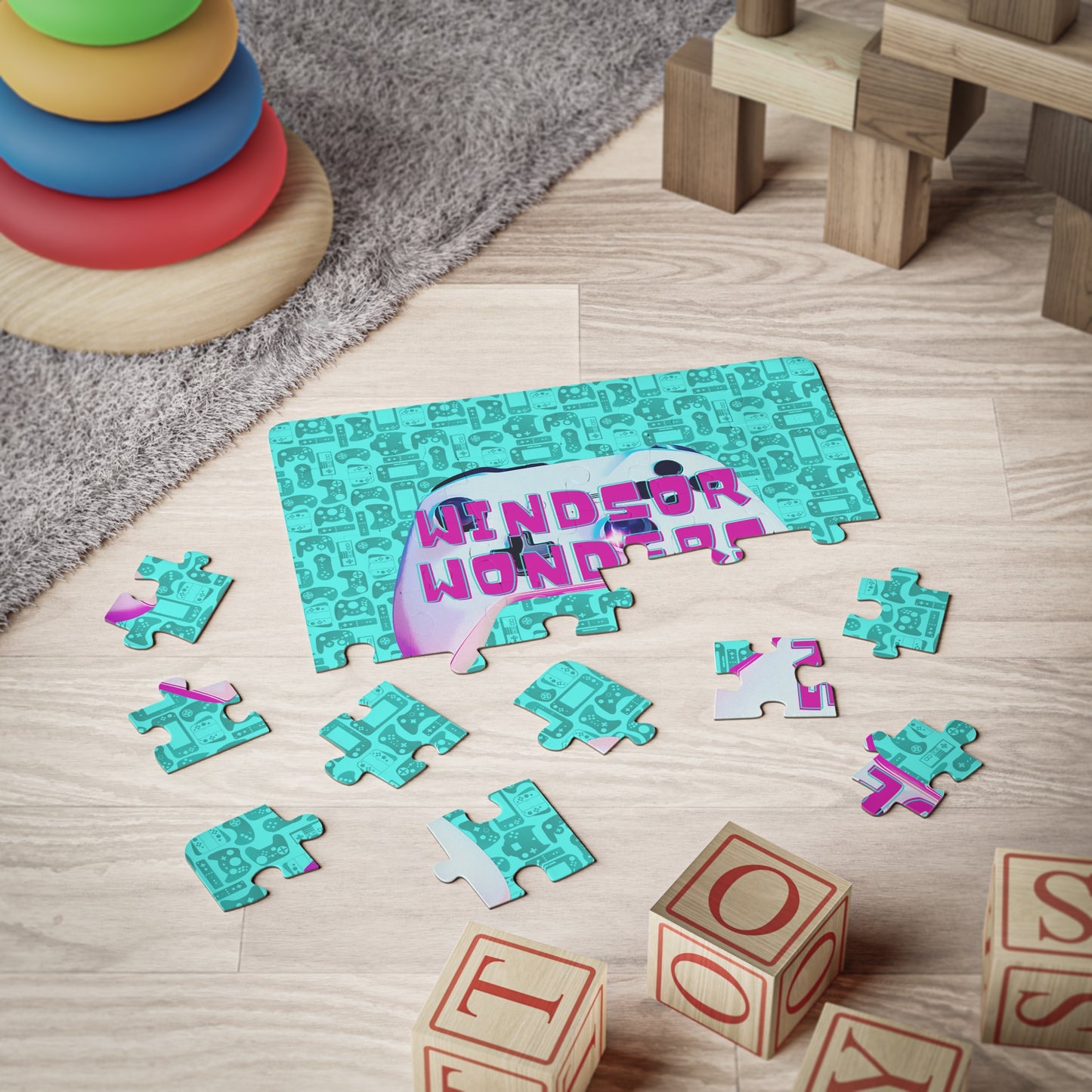 Kids' Gaming Puzzle 30-Piece - Windsor Wonders Design