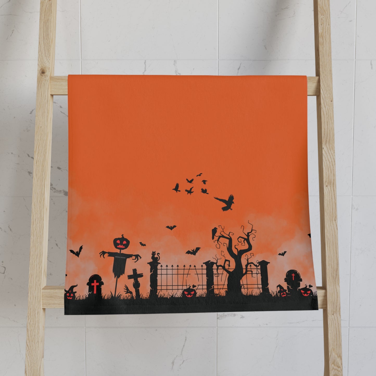 Windsor Wonders Orange Graveyard Hand Towel