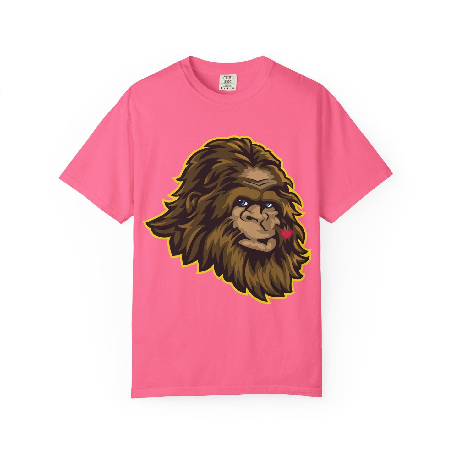 Sasquatch Kisses T-Shirt, Unisex Graphic Tee, Wild Animal Shirt, Nature Lover Gift, Unique Casual Wear, Funny Big Foot T-Shirt