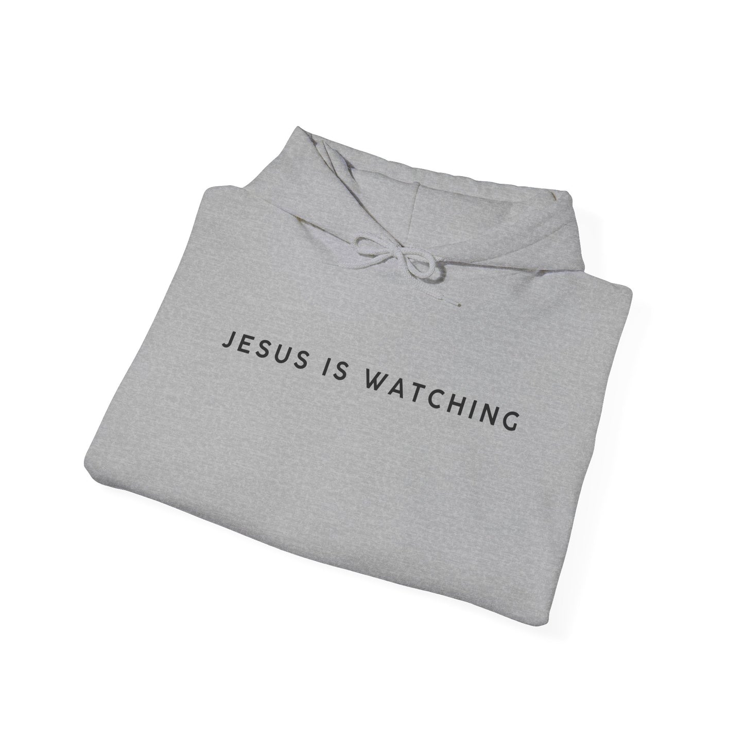 Jesus is Watching Hoodie | Unisex Heavy Blend Sweatshirt, Humorous Christian Apparel, Religious Gift, Casual Wear, Unique Streetwear