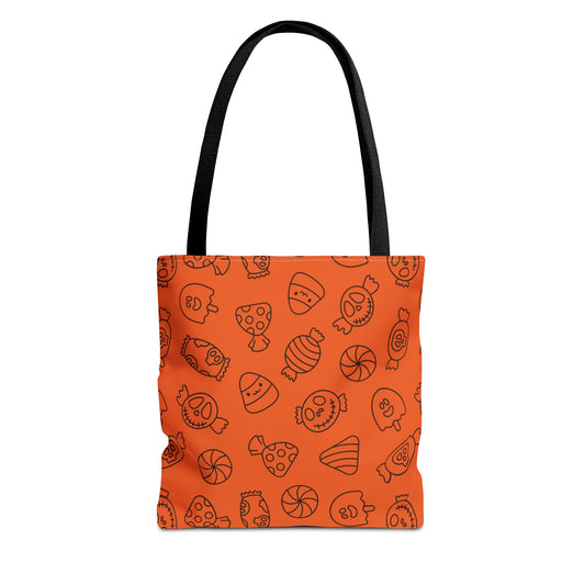 Windsor Wonders Orange Halloween Candy Tote Bag (AOP)