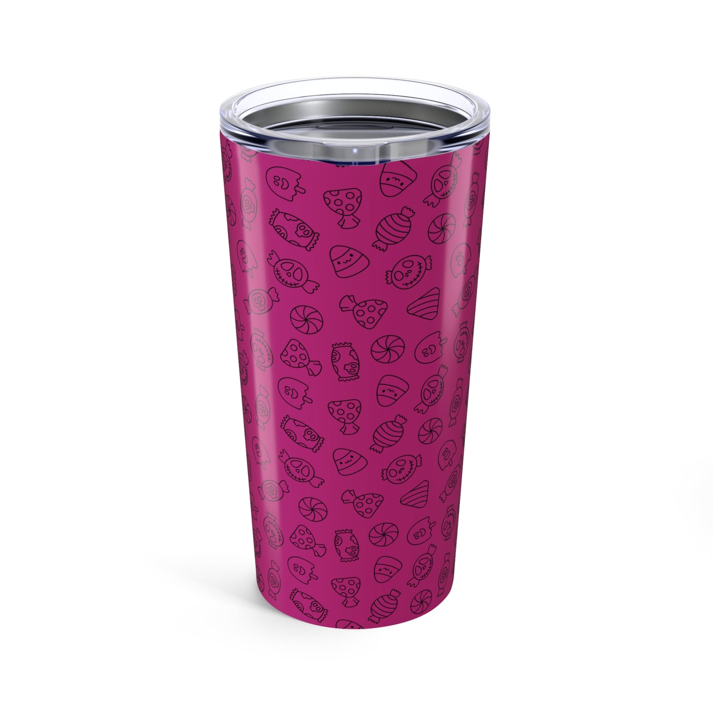 Pink Halloween Candy Tumbler 20oz