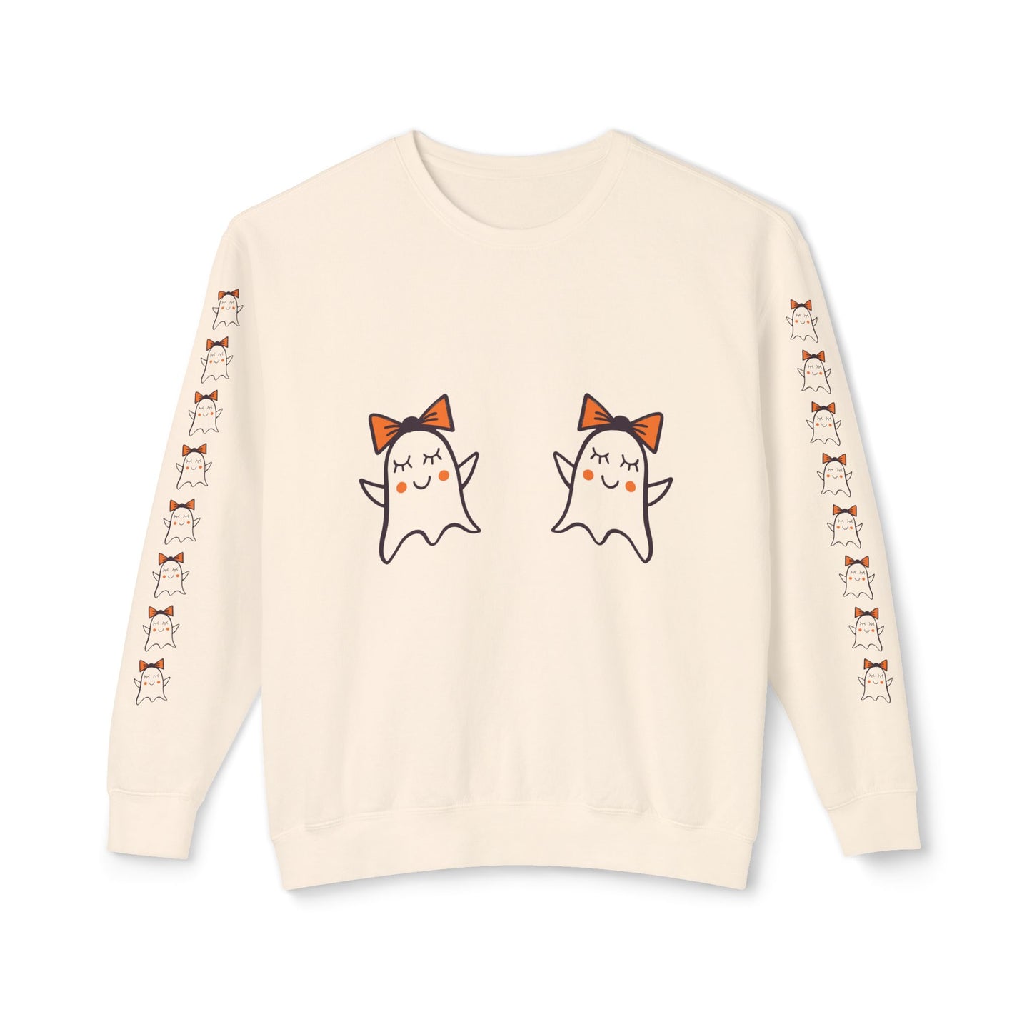 Cute Ghosts Unisex Lightweight Crewneck Sweatshirt
