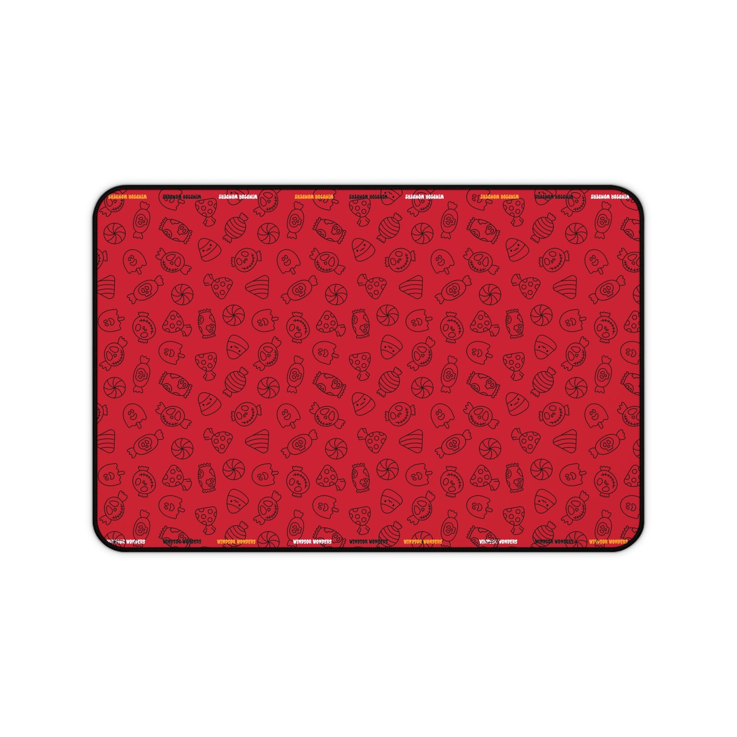 Windsor Wonders Dark Red Halloween Candy Desk Mat
