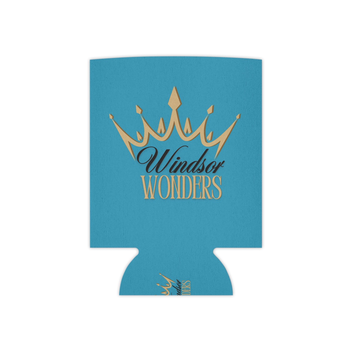 Elegant Windsor Wonders Crown Can Cooler, Bridal Shower Favor, Party Beverage Sleeve, Birthday Gift, Summer BBQ Accessory