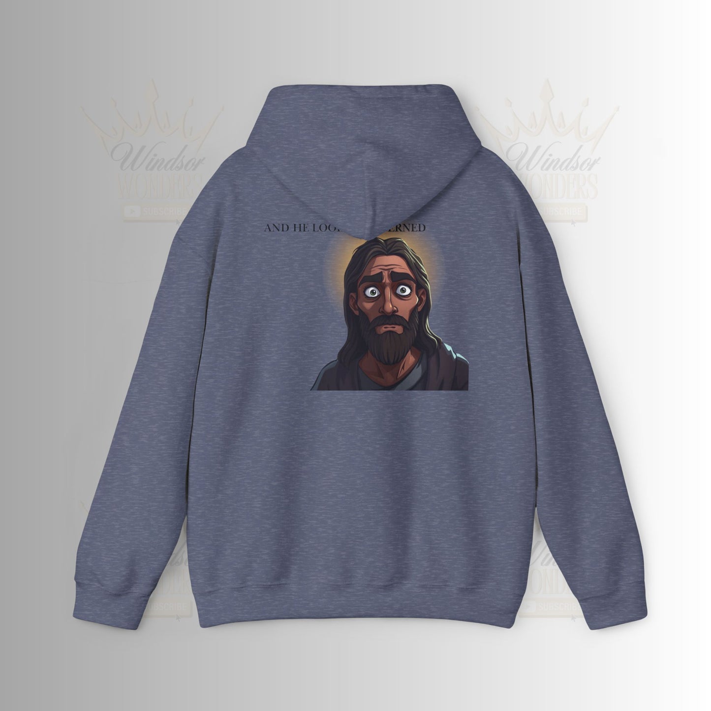 Jesus is Watching Hoodie | Unisex Heavy Blend Sweatshirt, Humorous Christian Apparel, Religious Gift, Casual Wear, Unique Streetwear