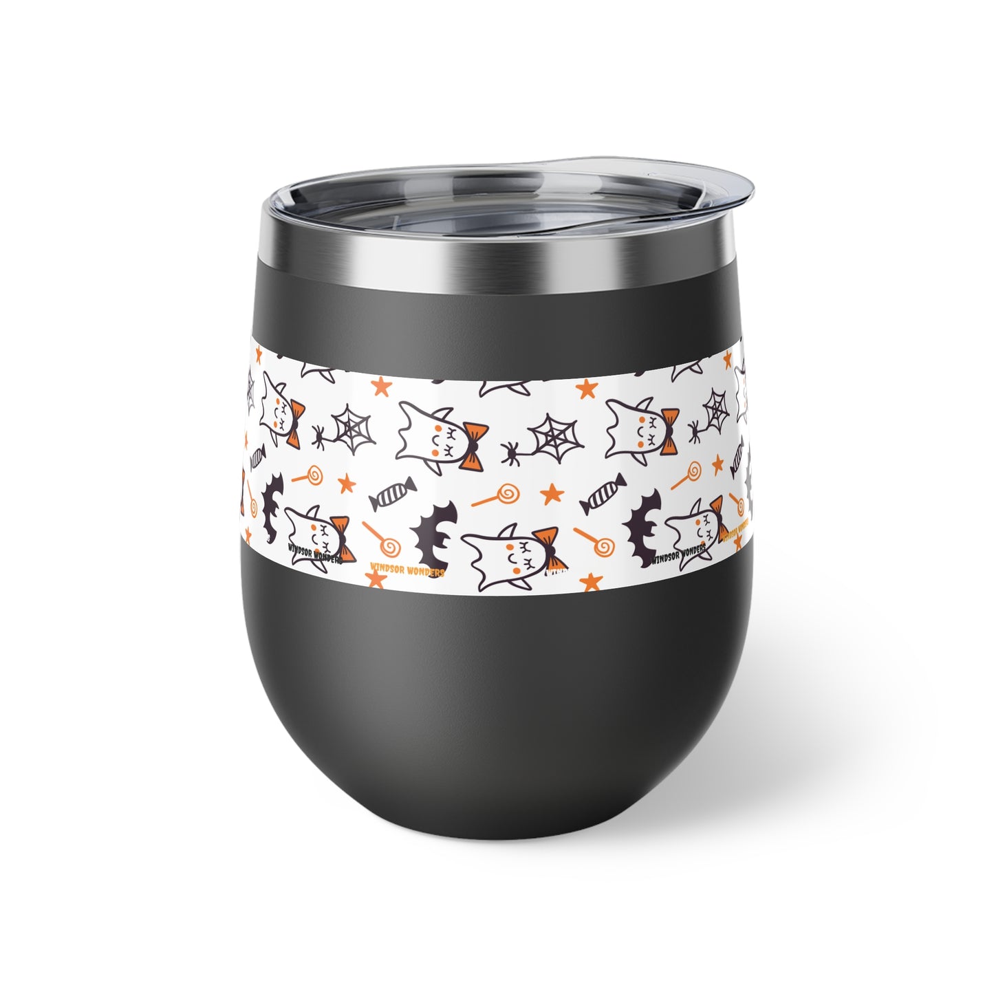 Windsor Wonders Cute Ghosts Halloween Copper Vacuum Insulated Cup, 12oz