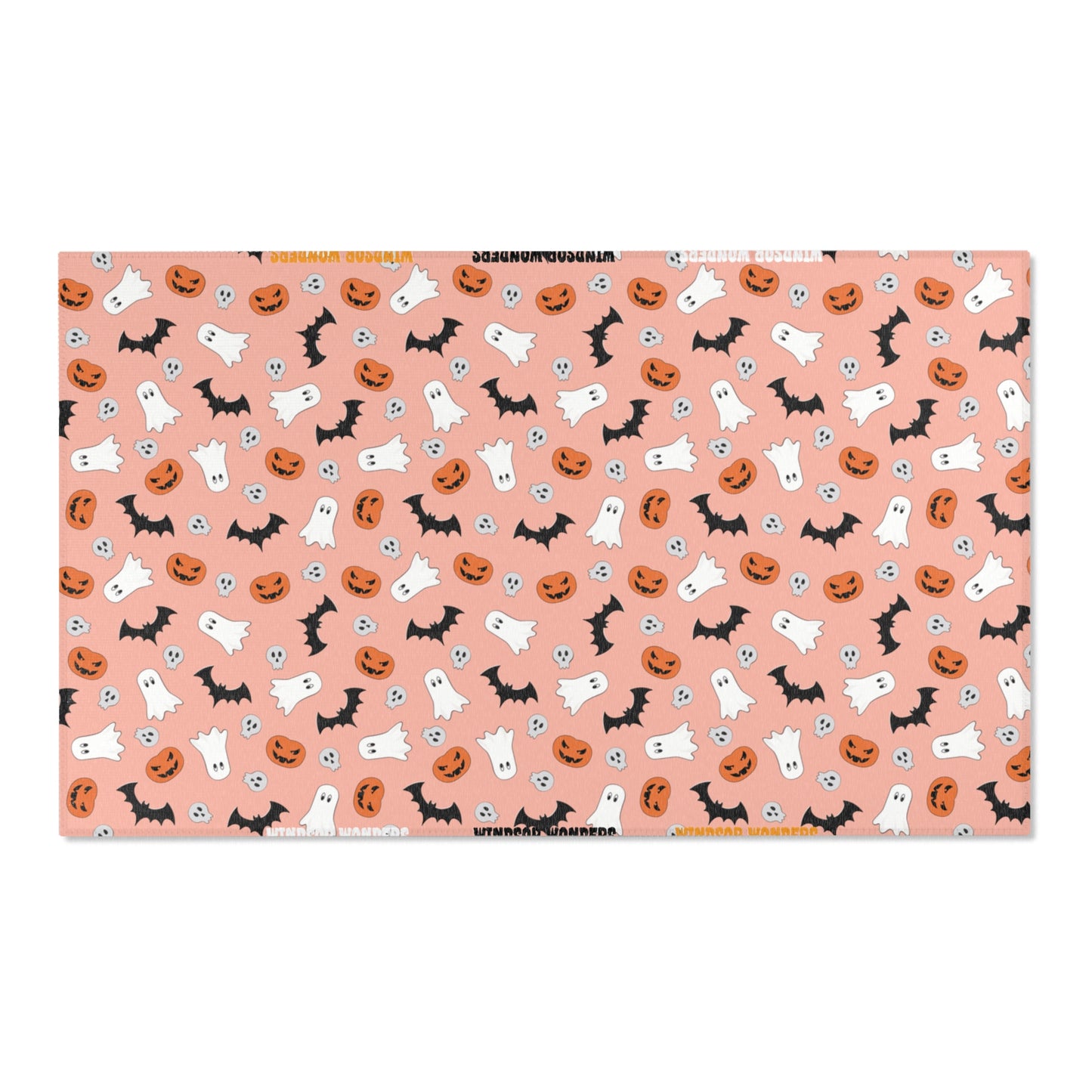 Windsor Wonders Orange Halloween Area Rugs