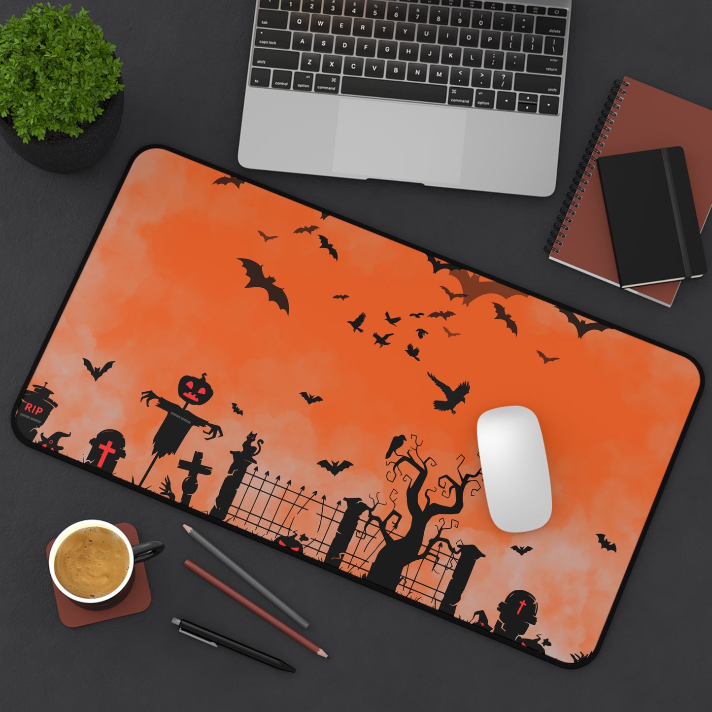 Windsor Wonders Orange Graveyard Desk Mat