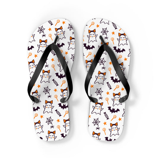 Windsor Wonders Cute Ghosts Halloween Flip Flops