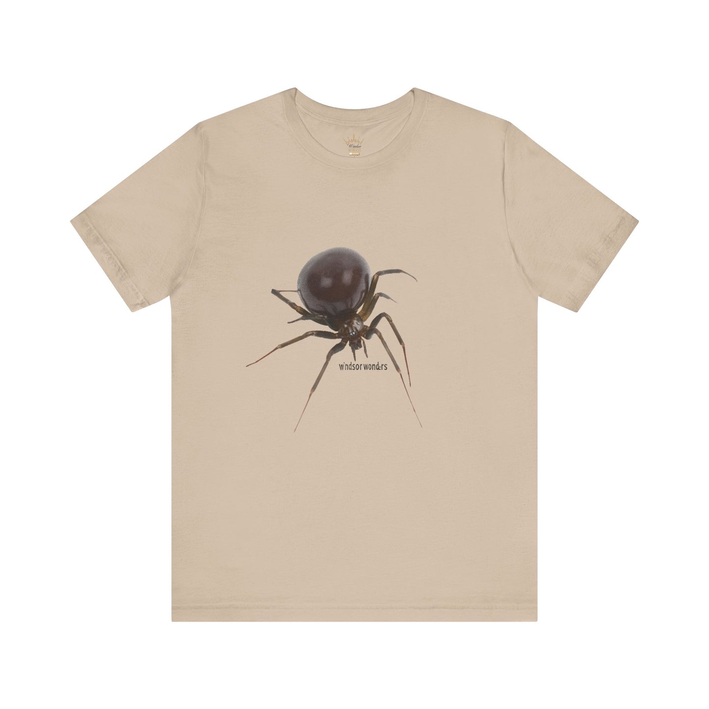 False Widow Spider Tee, Unisex Short Sleeve Shirt, Cool Graphic Tee, Halloween Shirt, Nature Lover Gift, Unique Insect T-Shirt