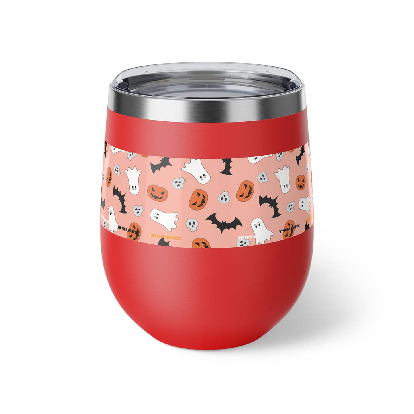 Windsor Wonders Orange Halloween Copper Vacuum Insulated Cup, 12oz