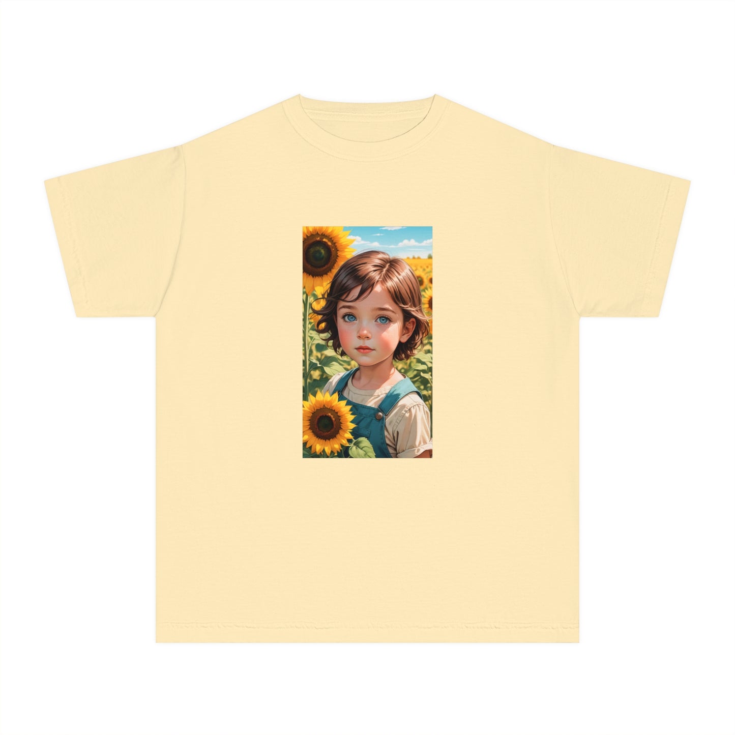 Kalli Sunflower Youth T-Shirt - Midweight Cotton Tee