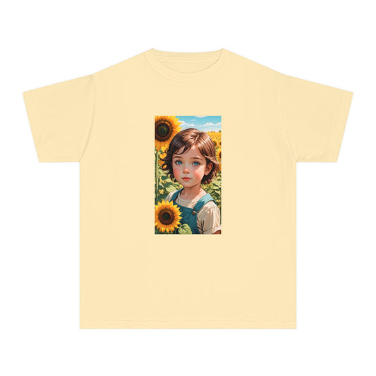 Kalli Sunflower Youth T-Shirt - Midweight Cotton Tee