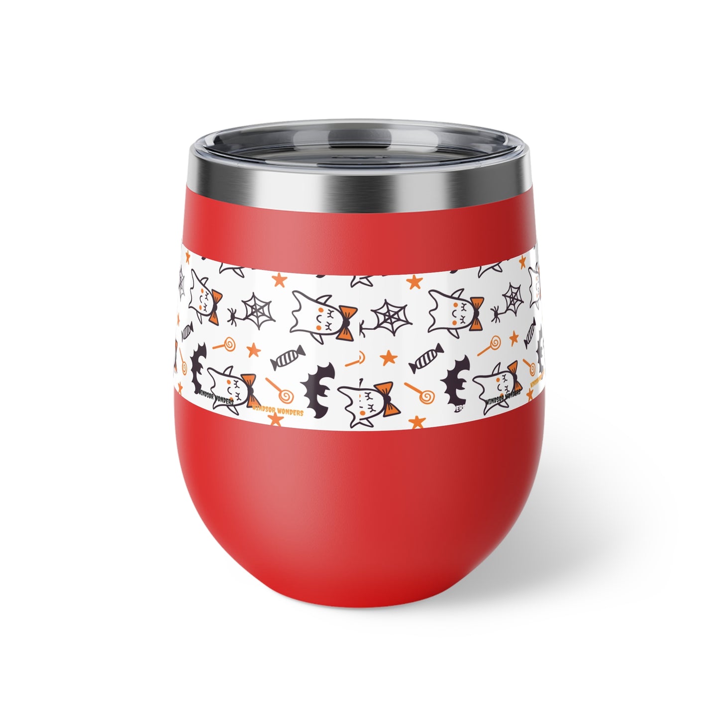 Windsor Wonders Cute Ghosts Halloween Copper Vacuum Insulated Cup, 12oz
