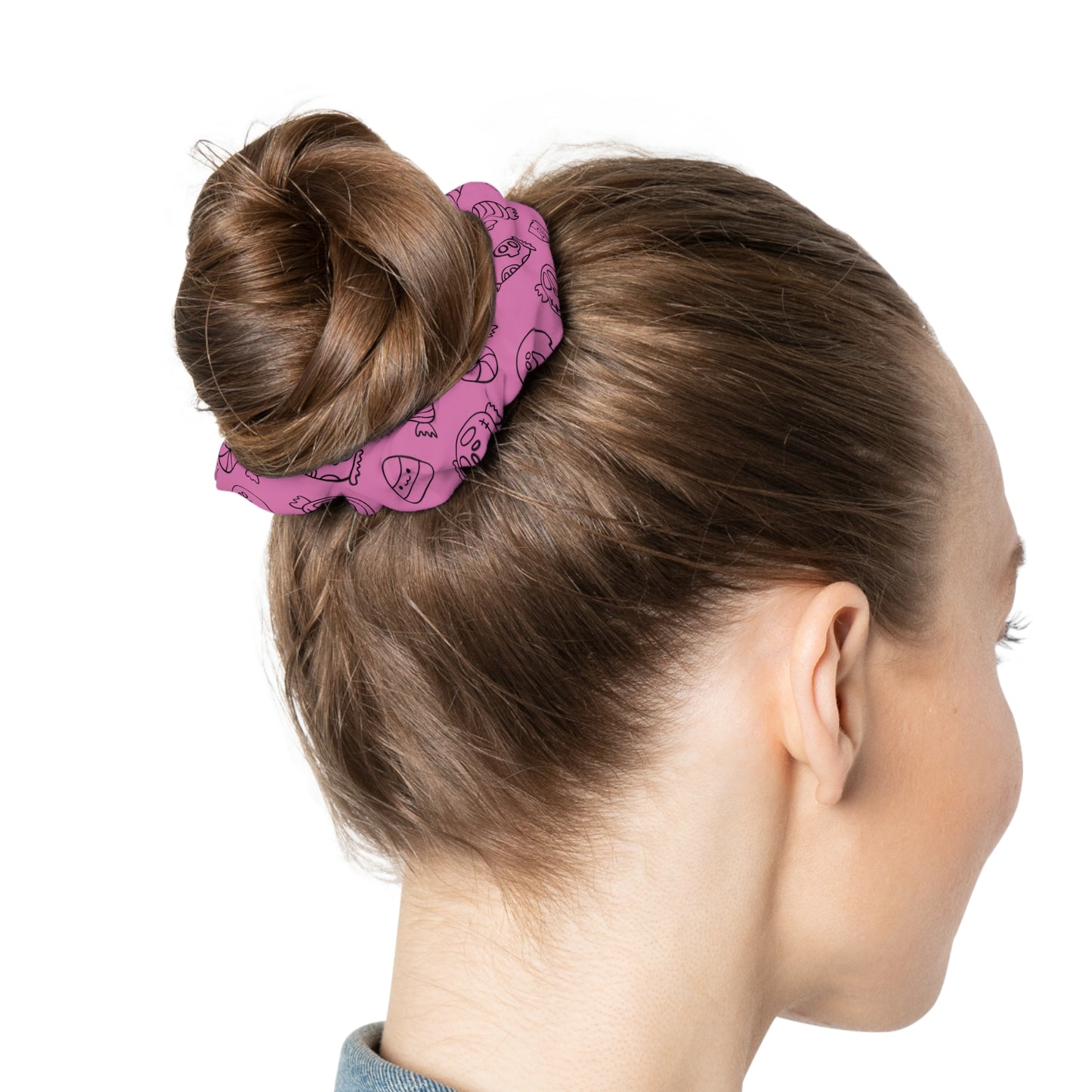 Windsor Wonders Light Pink Halloween Candy Scrunchie