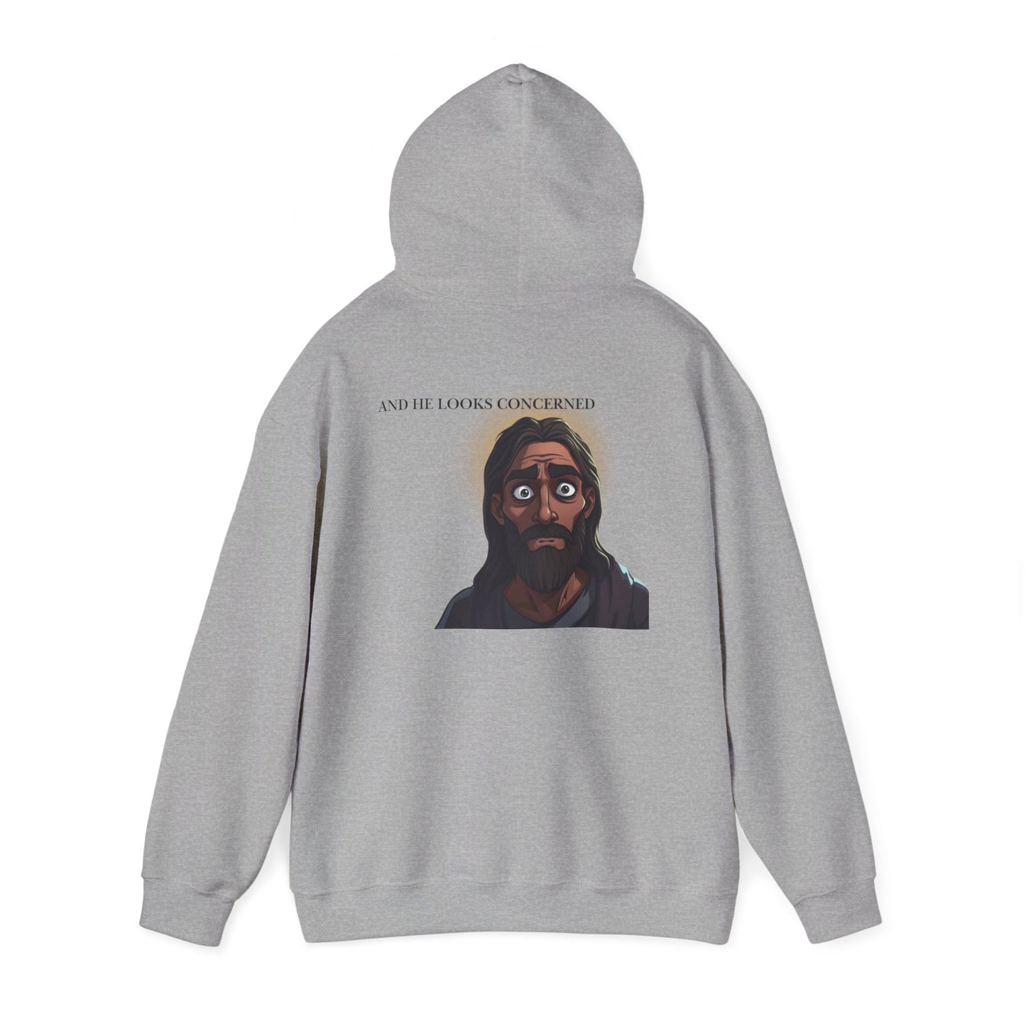 Jesus is Watching Hoodie | Unisex Heavy Blend Sweatshirt, Humorous Christian Apparel, Religious Gift, Casual Wear, Unique Streetwear