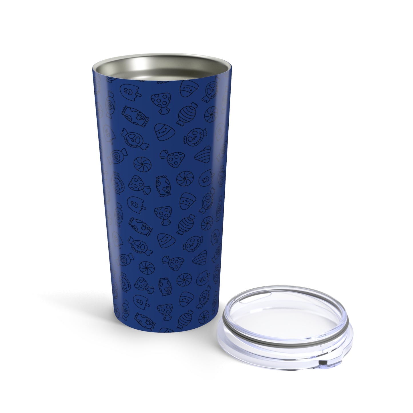 Dark Blue Halloween Candy Tumbler 20oz