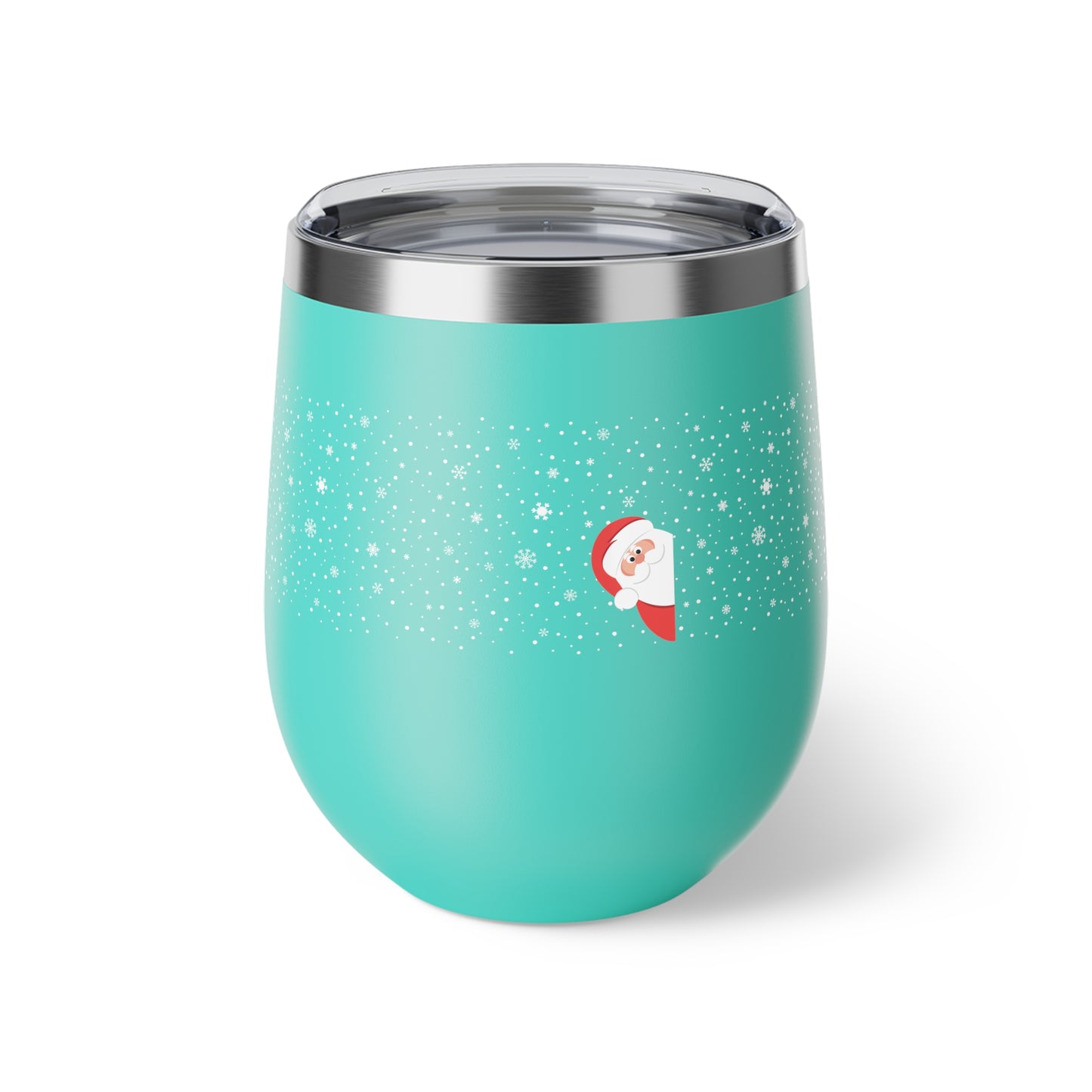 Santa's Watching Copper Vacuum Insulated Cup, 12oz