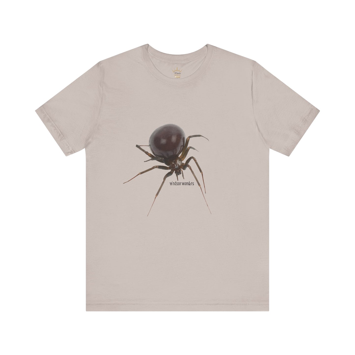 False Widow Spider Tee, Unisex Short Sleeve Shirt, Cool Graphic Tee, Halloween Shirt, Nature Lover Gift, Unique Insect T-Shirt