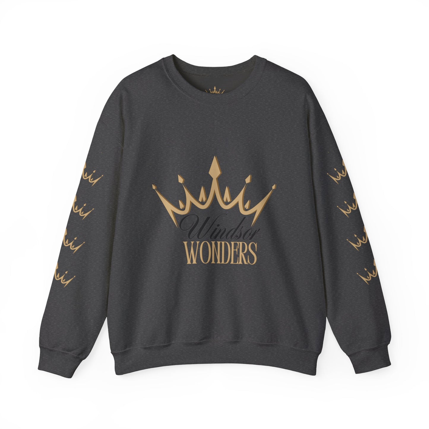 Windsor Wonders Crown Sweatshirt, Cozy Unisex Crewneck for Celebrations, Perfect Gift for Birthdays, Holidays, or Casual Wear