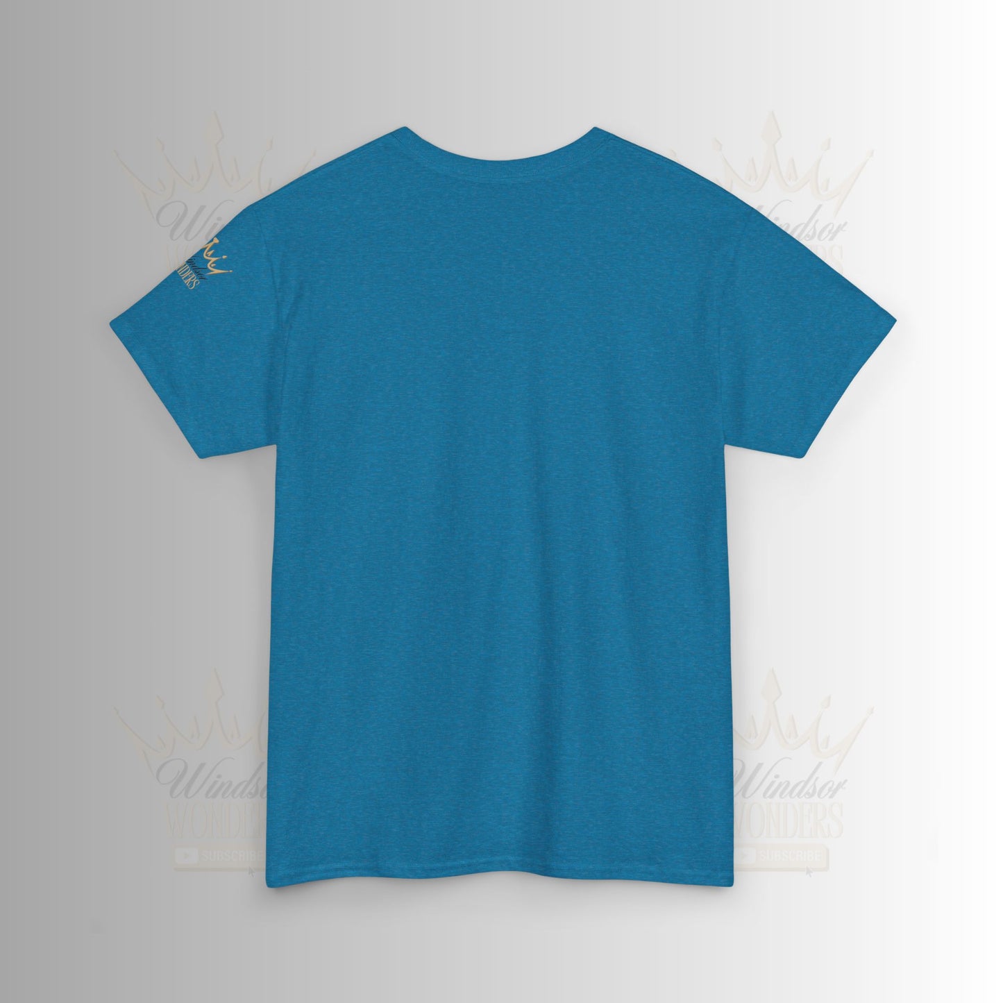 Windsor Wonders Crown Tee | Gold Graphic T-Shirt, Unisex Casual Wear, Birthday Gift, Royalty Theme, Comfortable Fashion