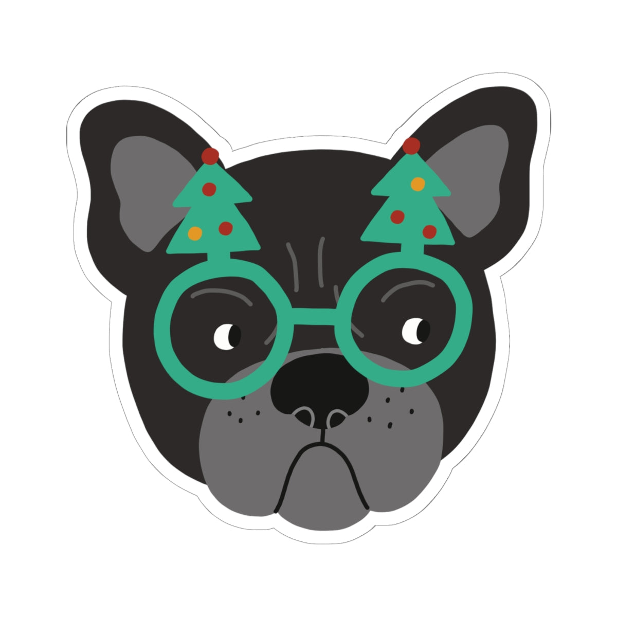 Christmas Pup Kiss-Cut Stickers
