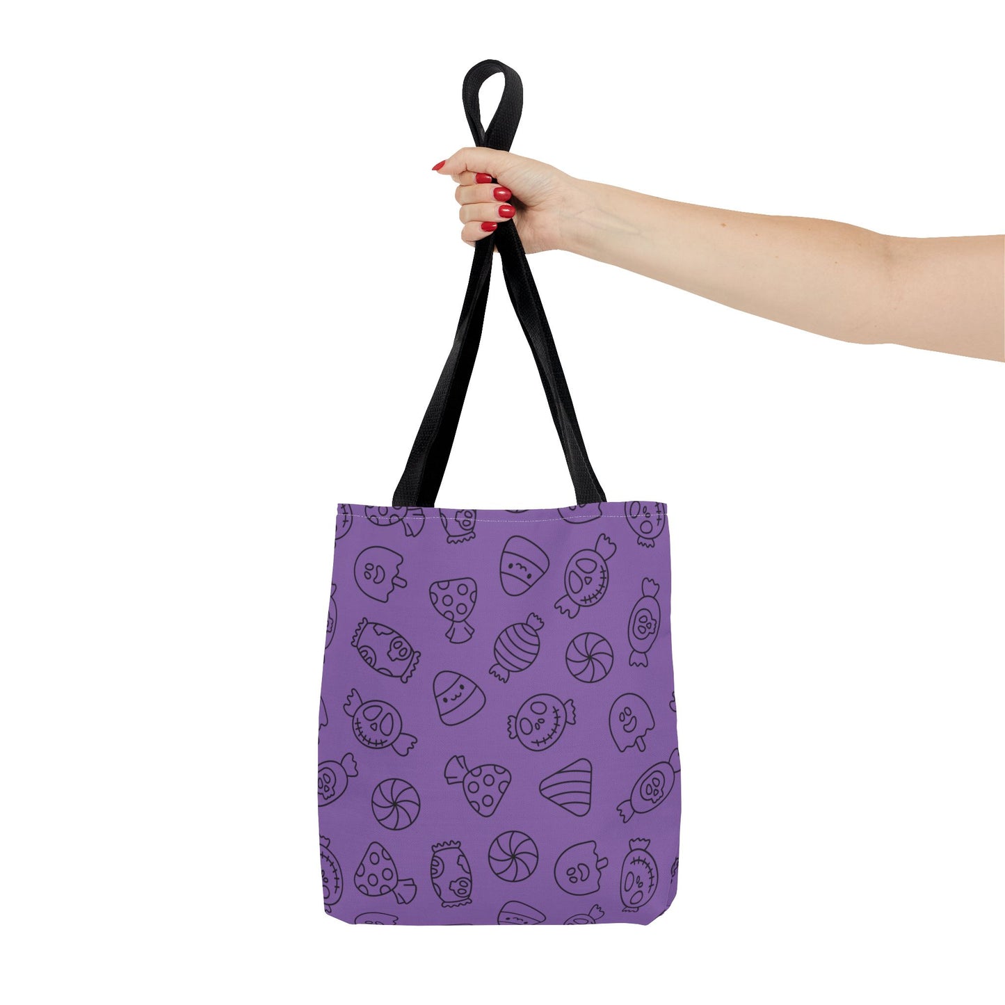 Windsor Wonders Light Purple Halloween Candy Tote Bag (AOP)